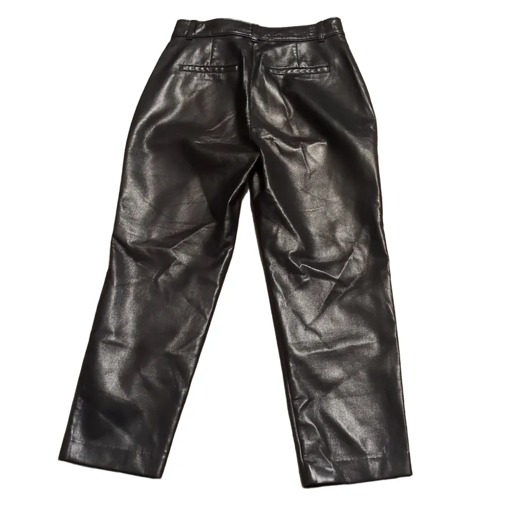 BABATON x ARITZIA Command Cropped Vegan Leather Pants Black Size 6 - Image 7