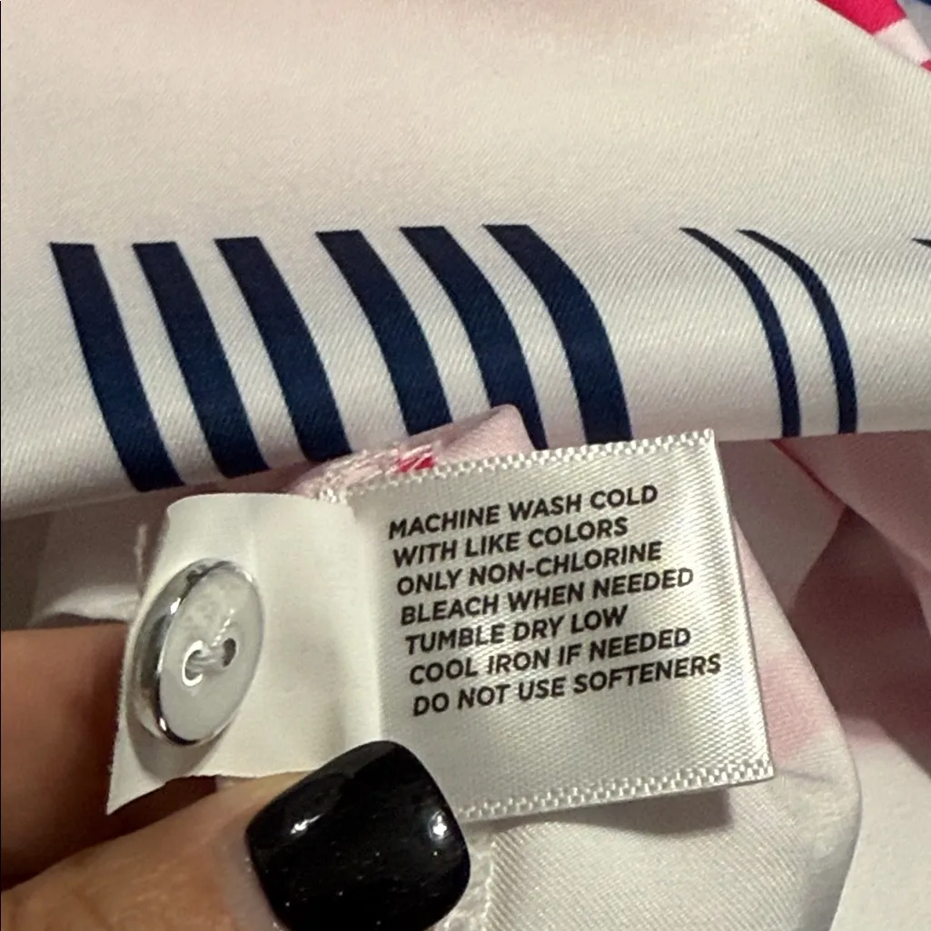 Lady Hagen Skort Womens 2 Pink Blue Stripe Athletic Stretch Golf Tennis Pockets - Image 13