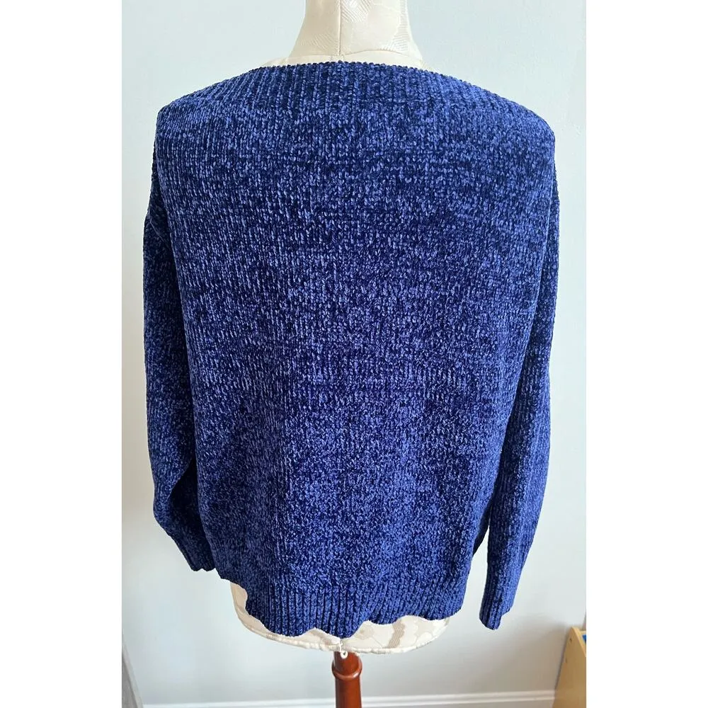 Tommy Bahama Cozy Soft Blue Sweater Medium - Image 4