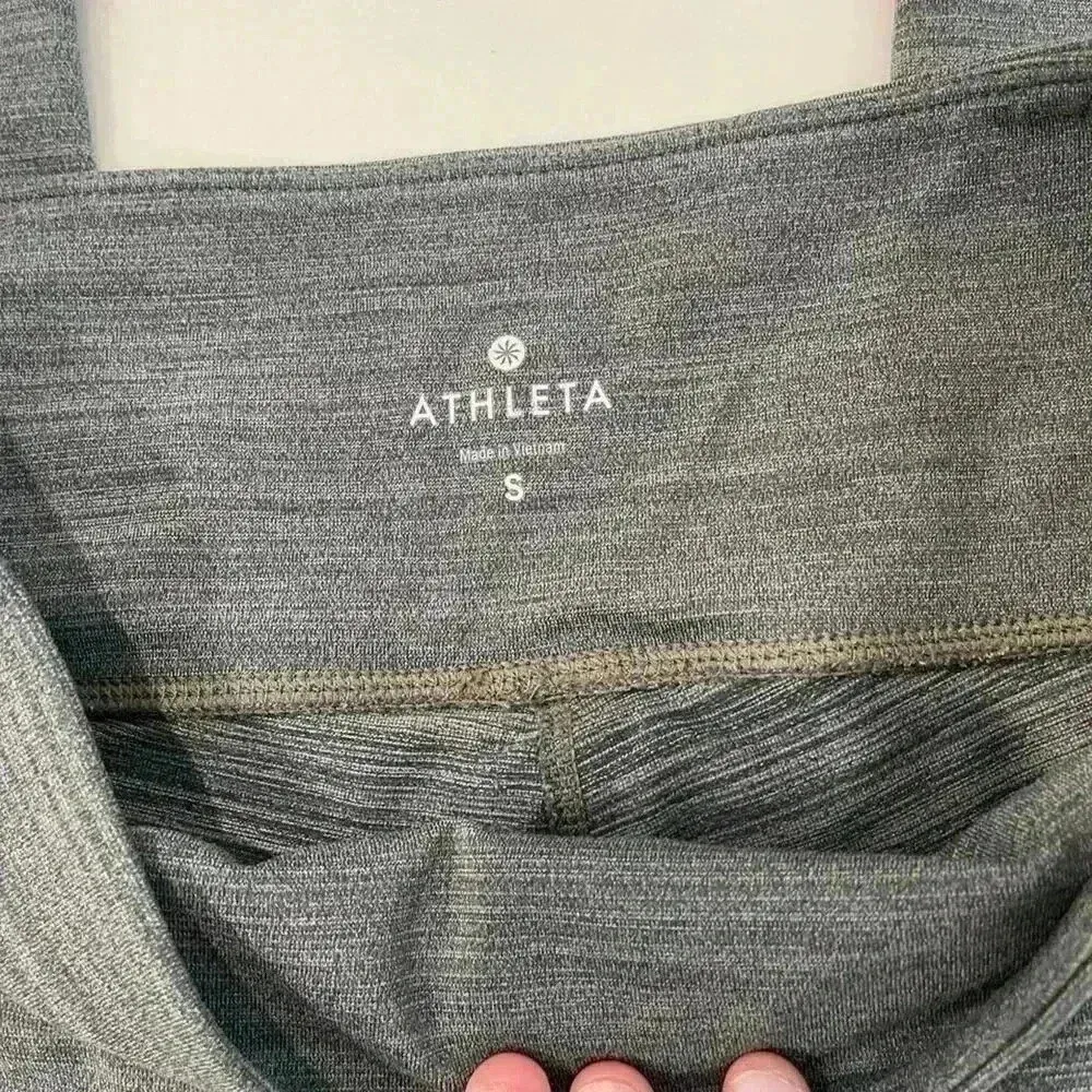 Athleta Chaturanga HighRise Tight SpaceDye Gray Activewear Leggings Womens Small - Image 3