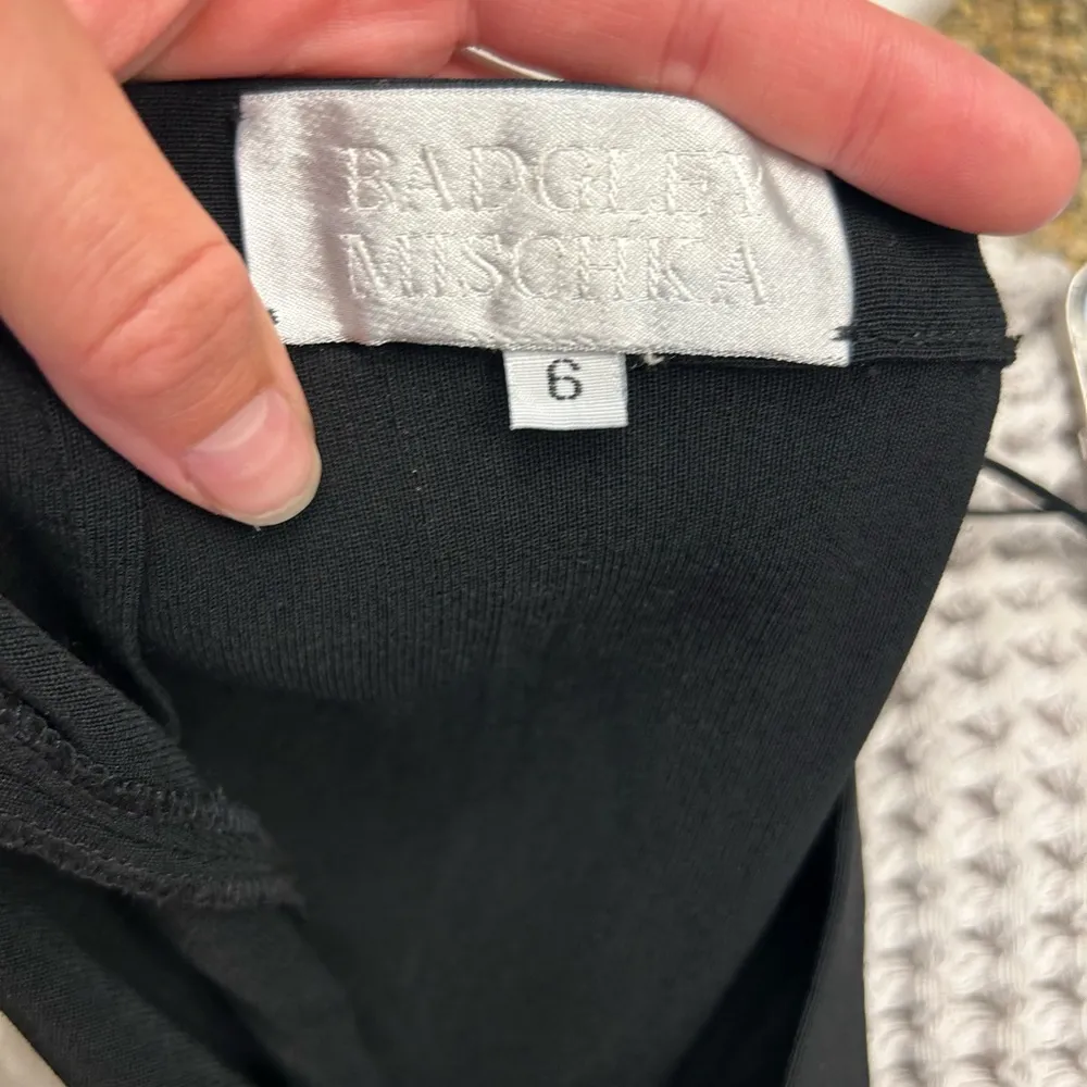 Badgley Mischka high rise black trouser straight leg pants! Vintage - Image 8
