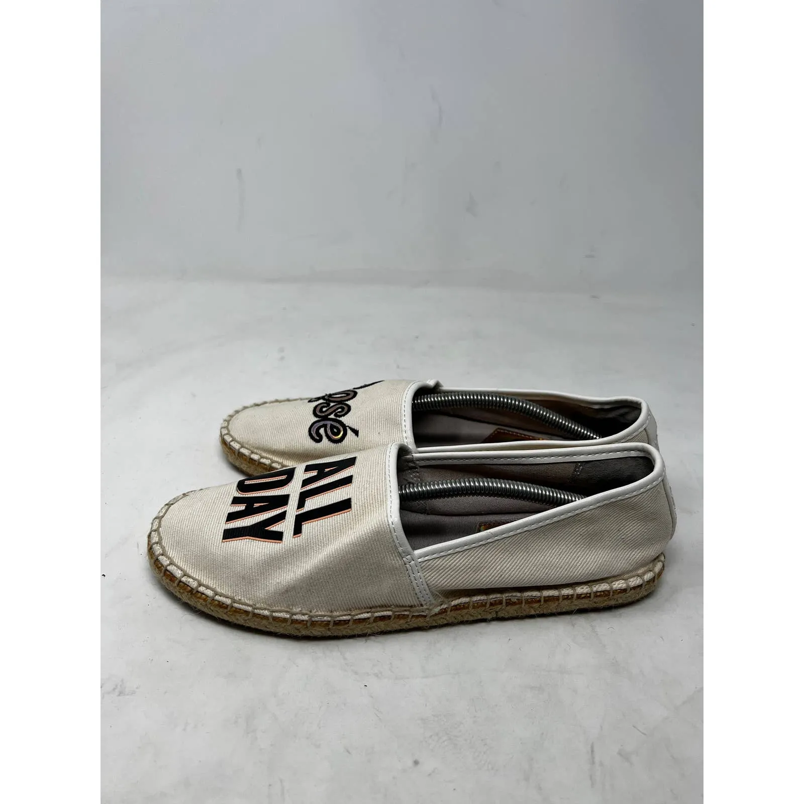 Rose All Day Circus by Sam Edelman Women's Espadrille Shoes White Size 8 - Image 7