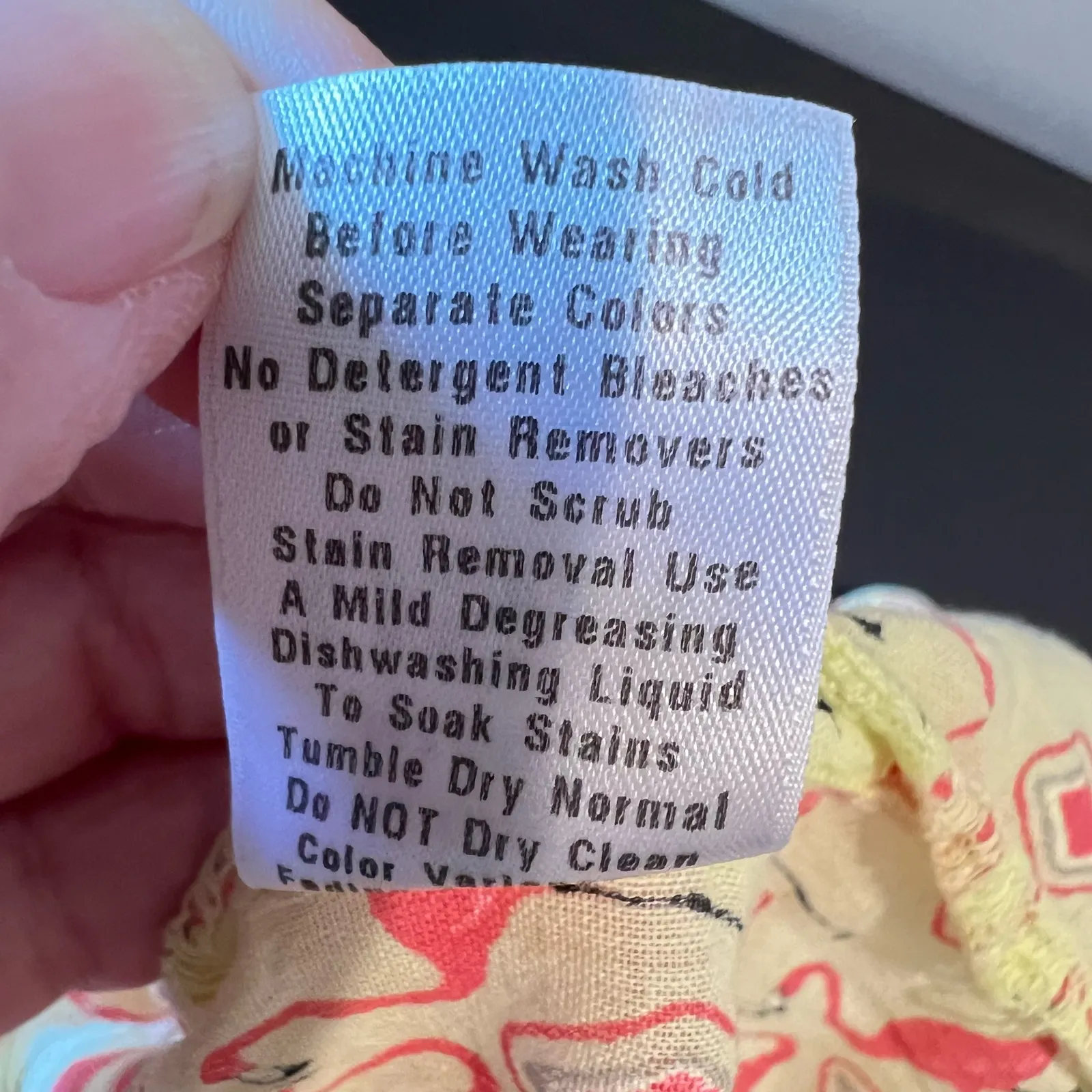 Fresh Produce XS/S Yellow Pink Flamingo Long Sleeve Tunic Top 100% Cotton Beachy - Image 11