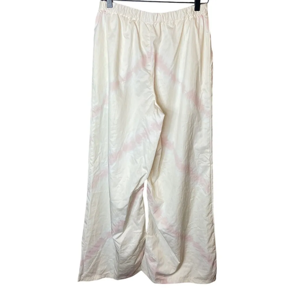 Free People Movement Women’s Sz Medium Pregame Pants Wide Leg White Pink NWOT - Image 8