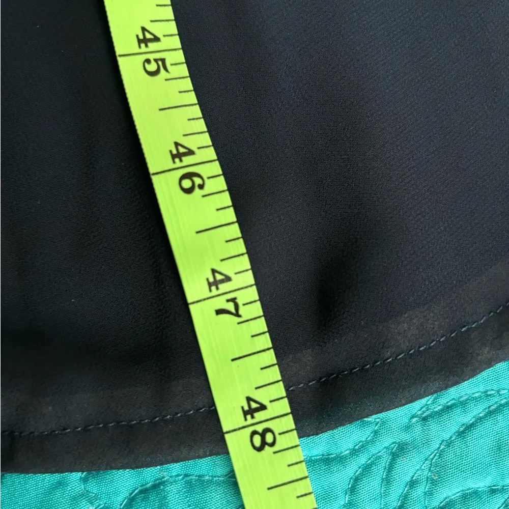 Babyonline D.r.e.s.s. gold lace applique and blue elegant midi Dress size Large - Image 14