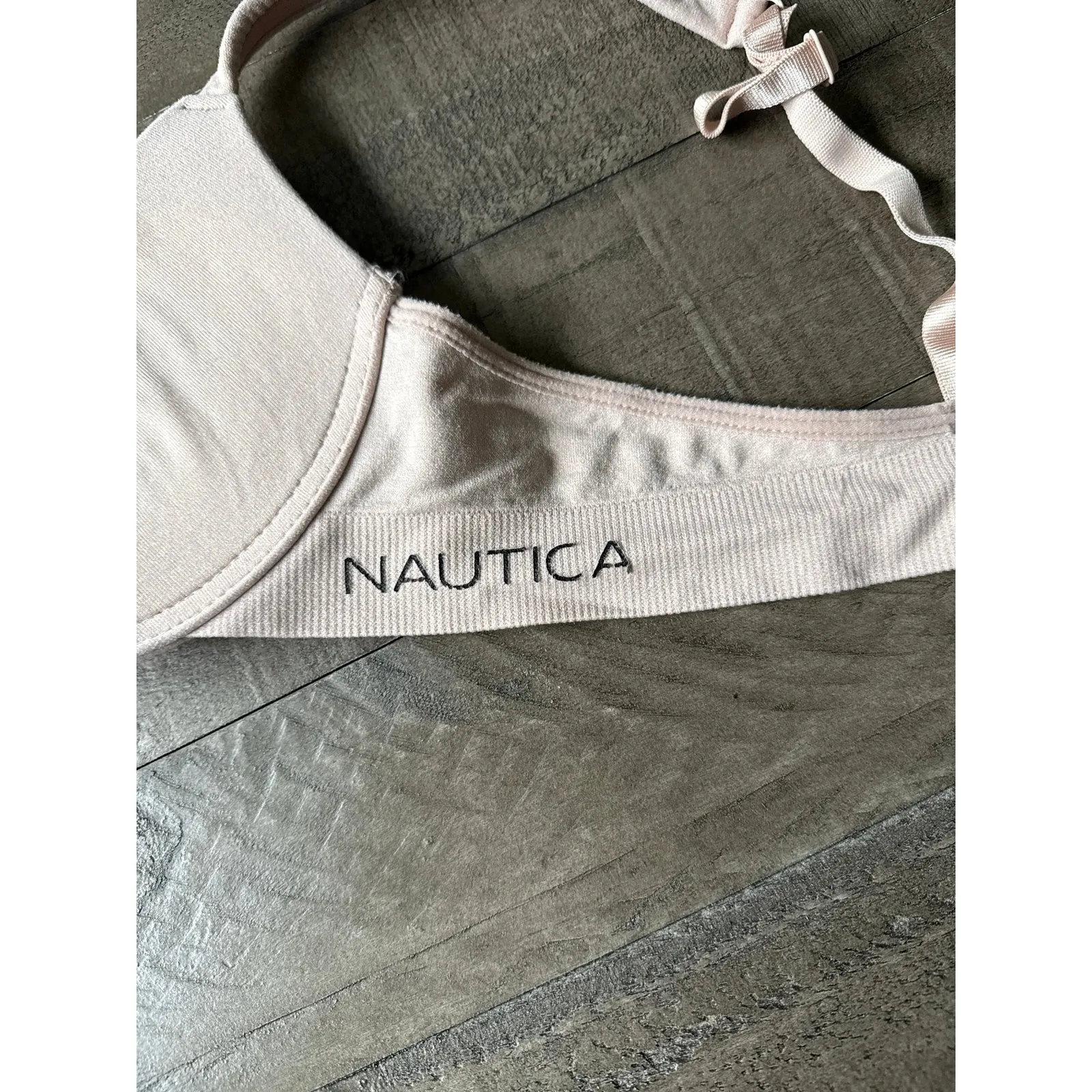 Nautica Women's Padded Tan Underwire‎ removed bra size 36B - Image 8