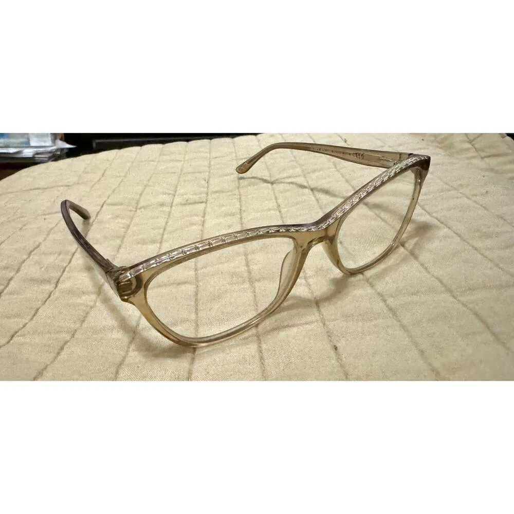 Corinne McCormack Women's Duffy Square Frames w. Hidden Bling in Blush 54 16 140 - Image 5