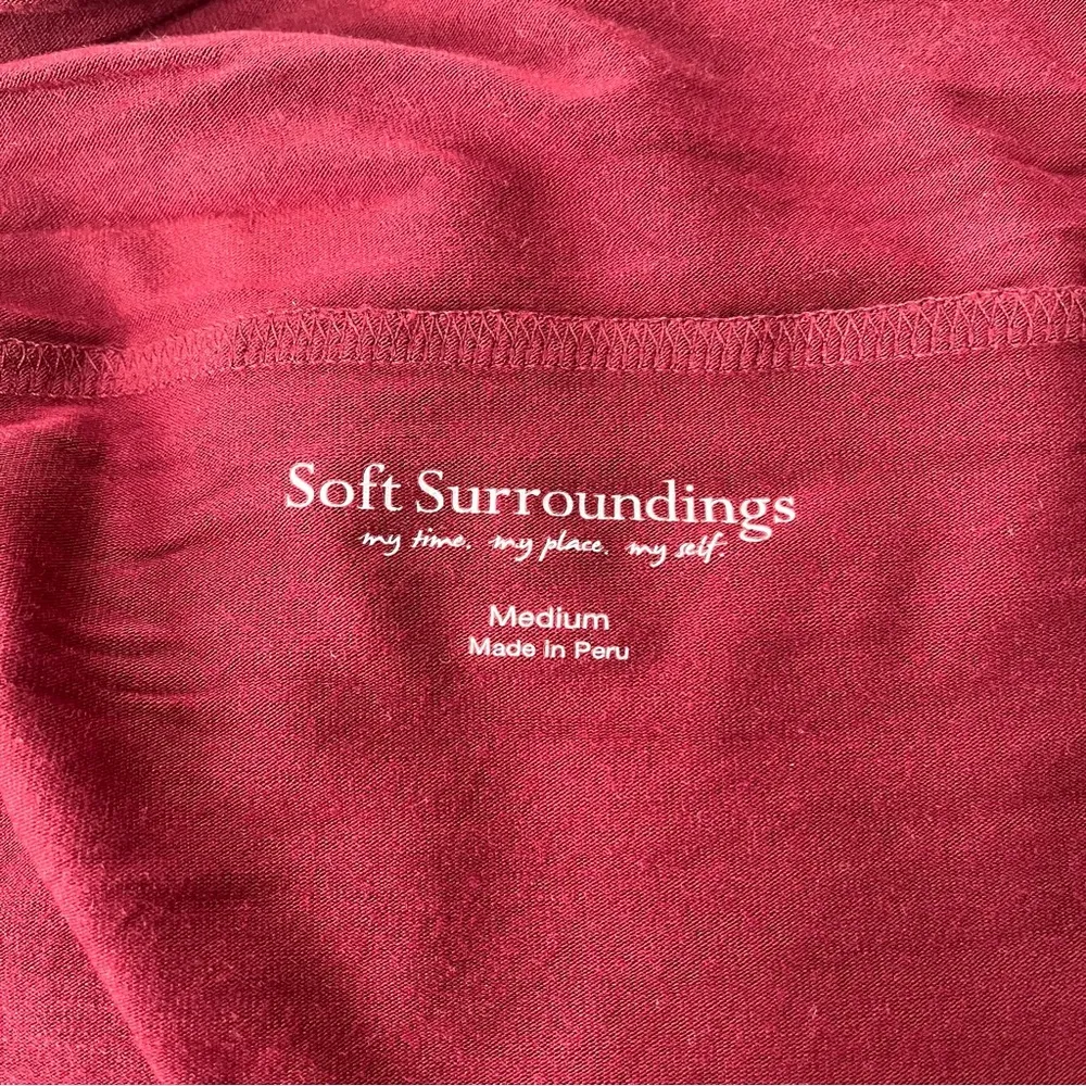 Soft Surroundings Modal Cropped Knit Topper Open Front Cardigan Sweater, Sz M - Image 12