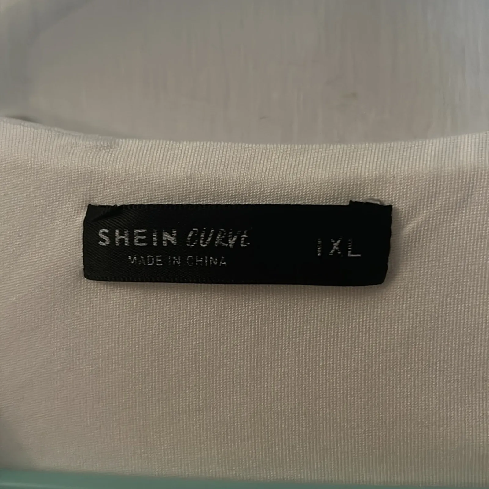 SHEIN Curve White Cutout Back Bodysuit 1XL Basics Classic Minimalist Capsule - Image 8