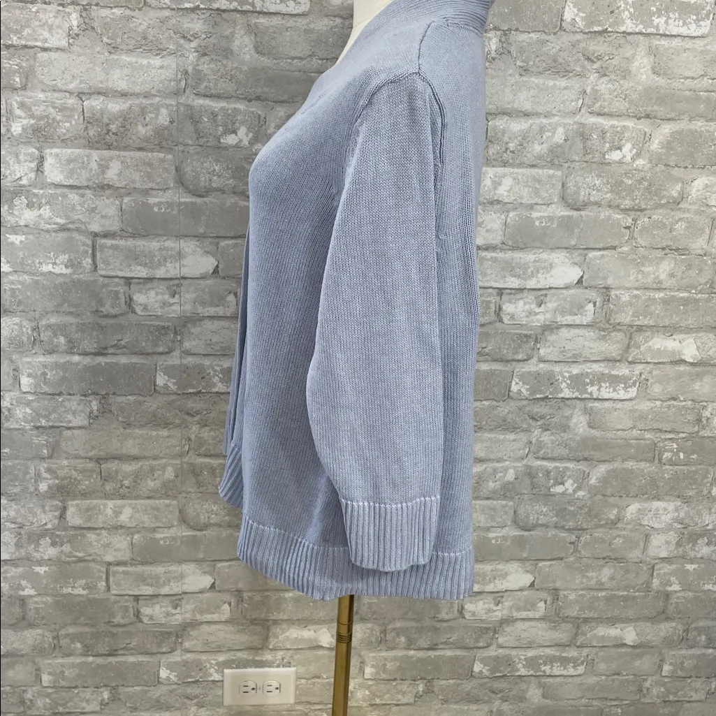 J.Jill  Light Blue Button-Up Cardigan - Image 2