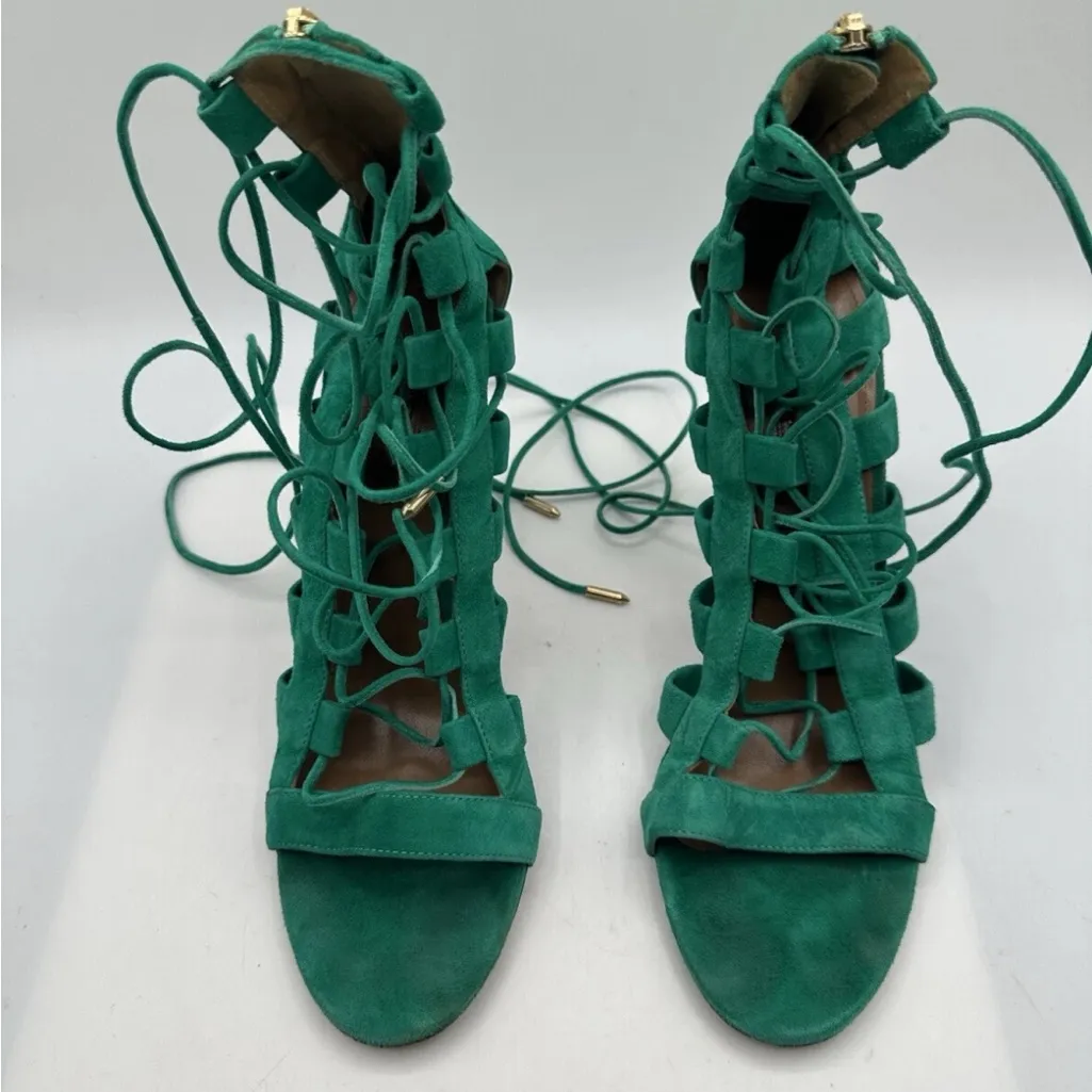 Aquazzura Amazon heels Green Size 9 - Image 2