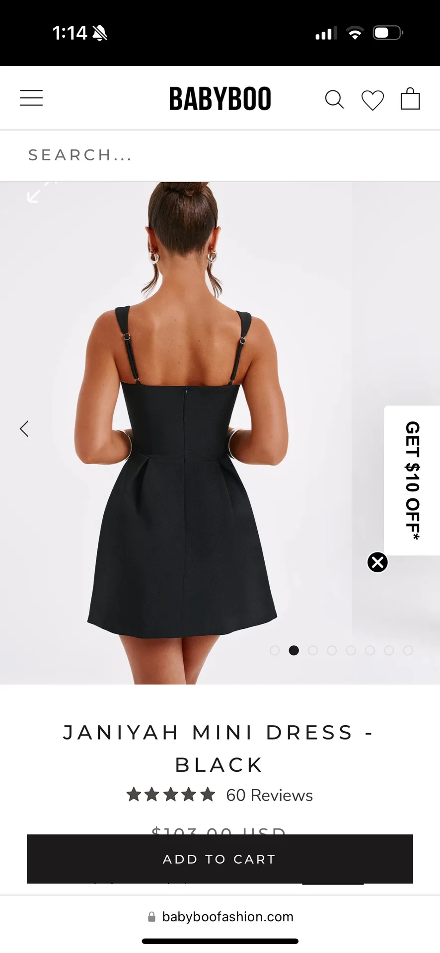 Babyboo Janiyah black mini dress - Image 4