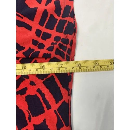 Michael Kors Cap Sleeve Blouse – Geometric Print,‎ Size M - Image 6