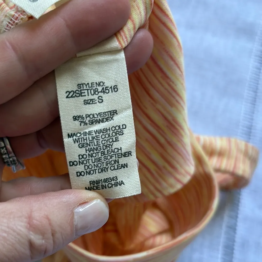 Shosho Orange Yellow Sports Bra with Racerback Design - Image 4