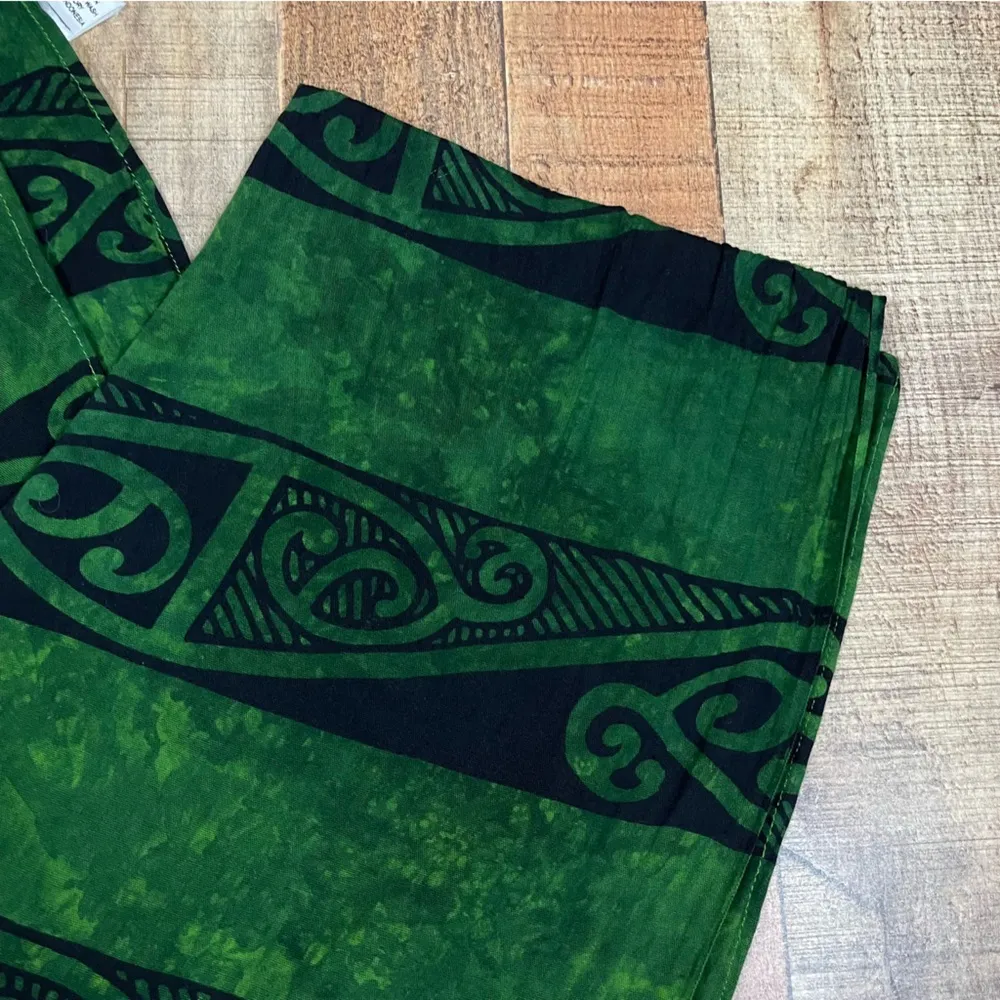 Golden Road Imports Flowy Tassel Forest Green Scarf Lightweight Earth Tone - Image 5