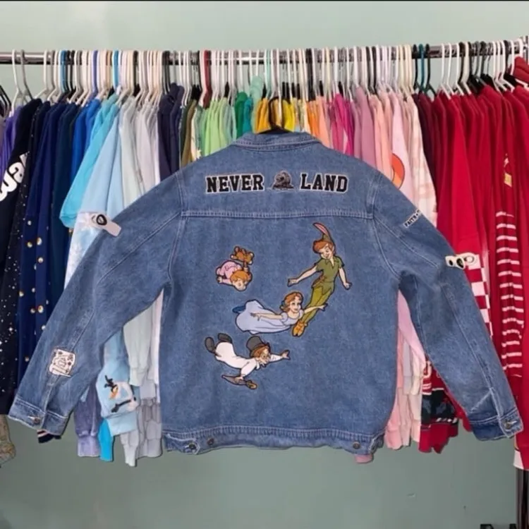 Disney x cakeworthy XXL Peter Pan denim jacket NWOT 2X - Image 2
