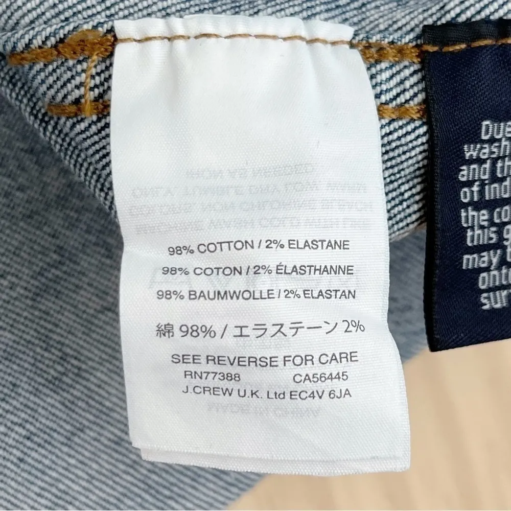 Madewell Button Front Stretch Denim Straight Mini Skirt in Arroyo Wash, Sz 25 XS - Image 9