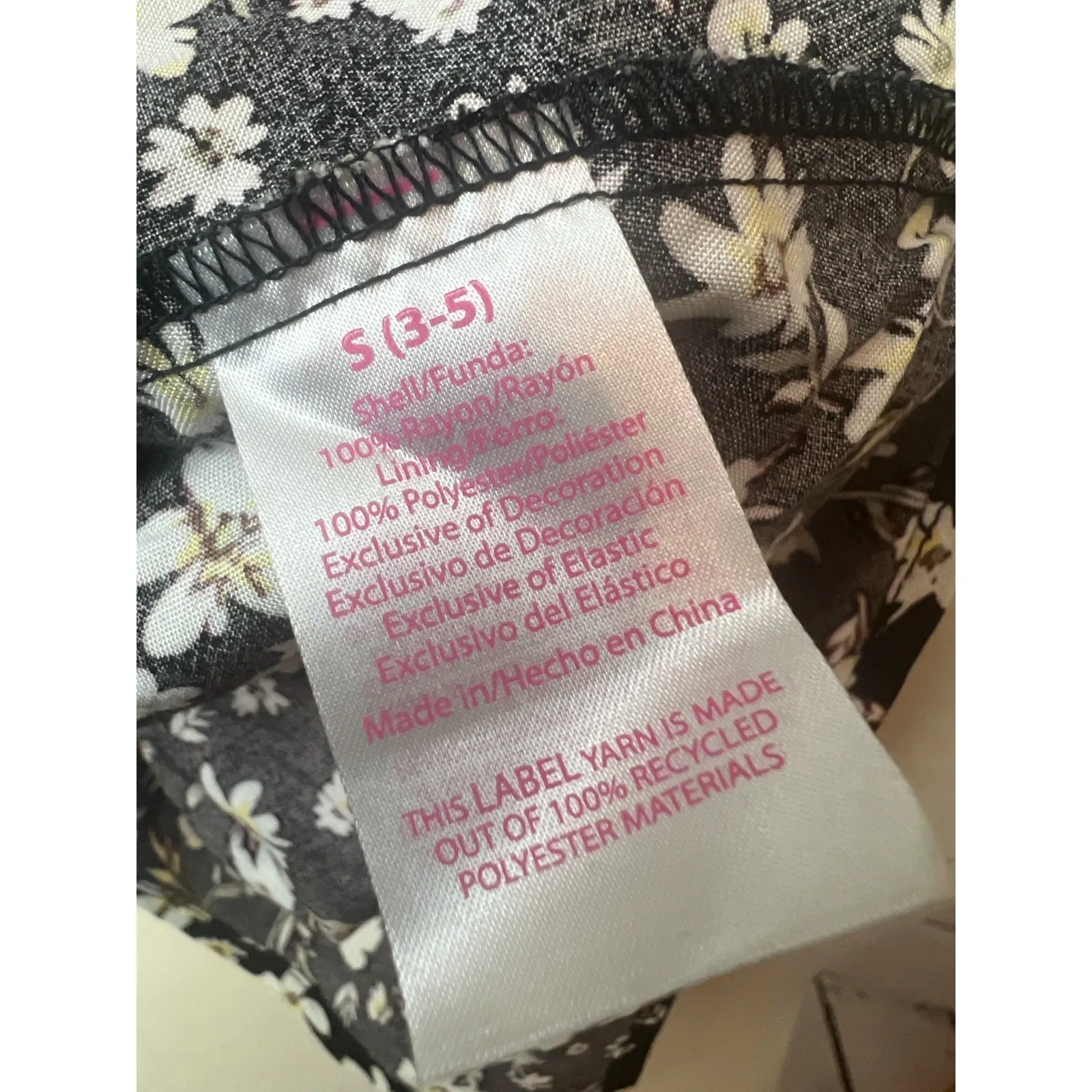 No Boundaries Tank‎ Top Floral  Small Y2K Lace Cami Sharkbite NWOT 90s Rayon - Image 3