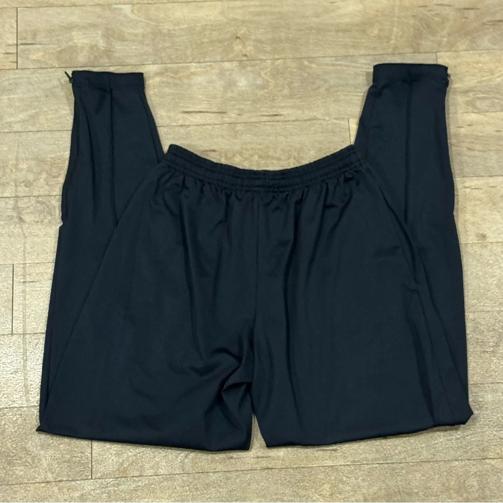 Asics Black DriFit Jogger sweatpants Zipper Bottoms Size Small - Image 5