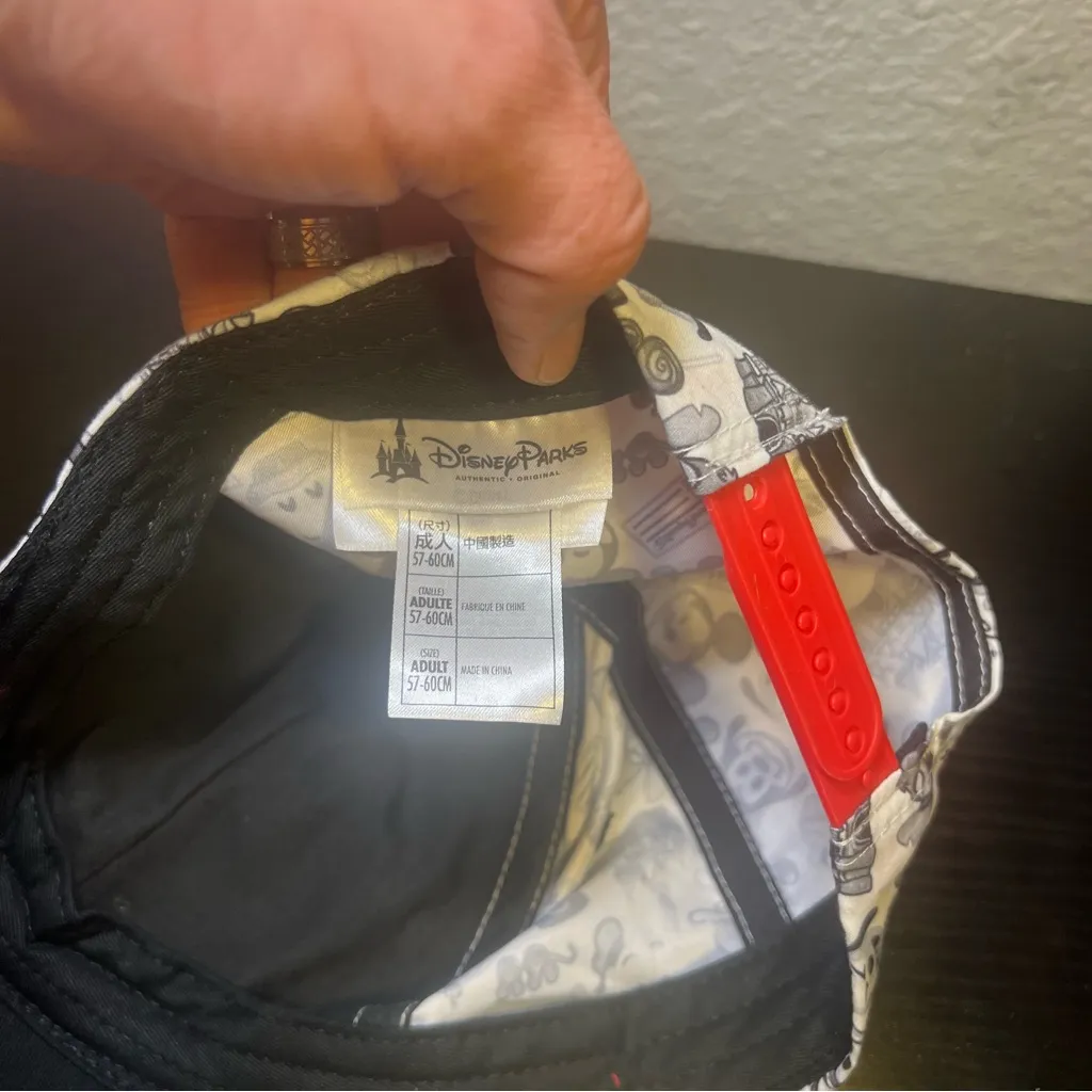 Disney Parks Emoji Patch‎ Baseball Cap Adjustable Hat Minnie Mickey Stitch Pluto - Image 8