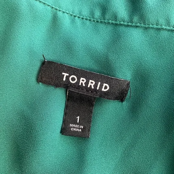 Torrid green 1 button, long kimono with‎ pockets - Image 10