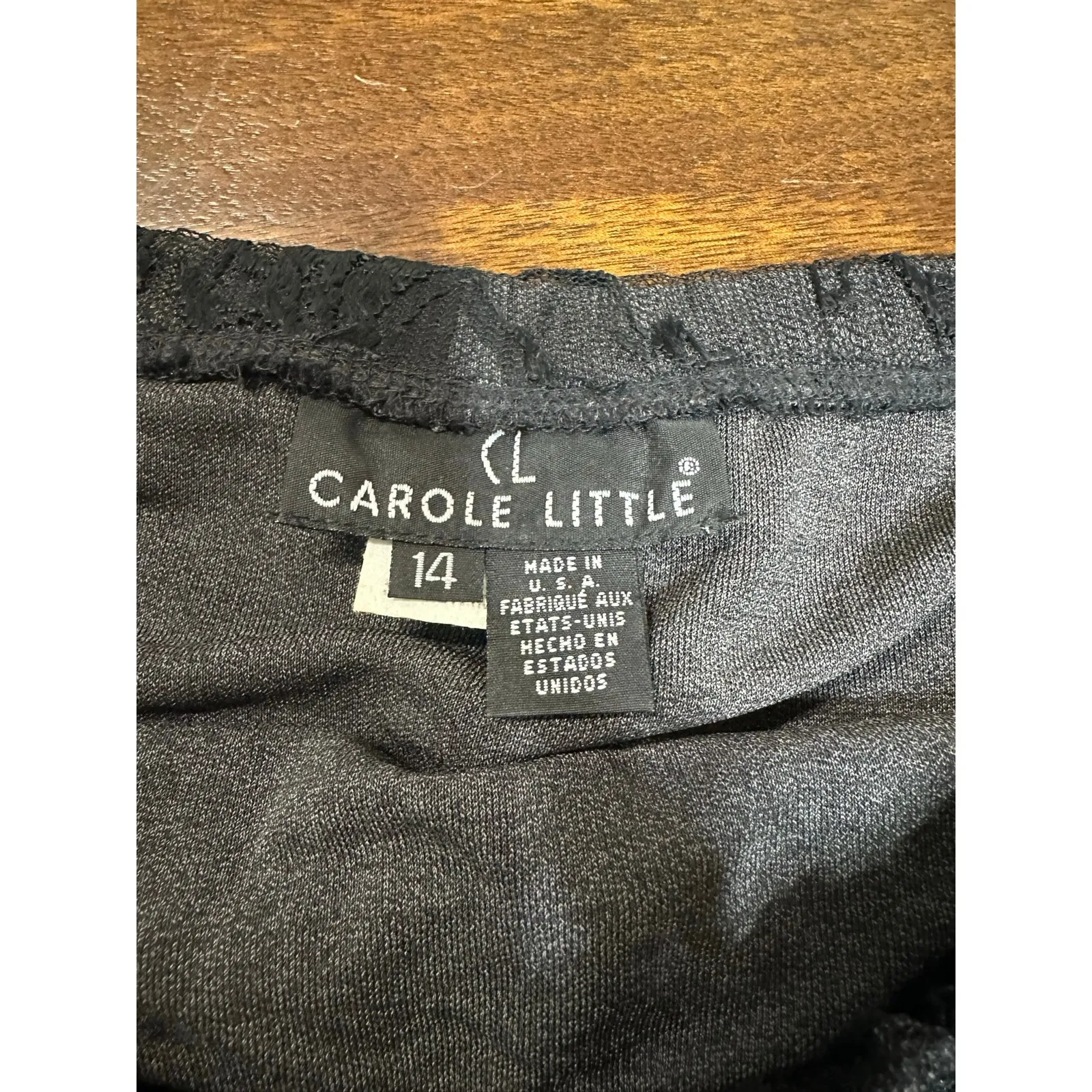 Whimsigoth Witch Y2K Grunge Lace Skirt Women 14 VTG Romantic Coquette Dark Fairy Black - Image 2