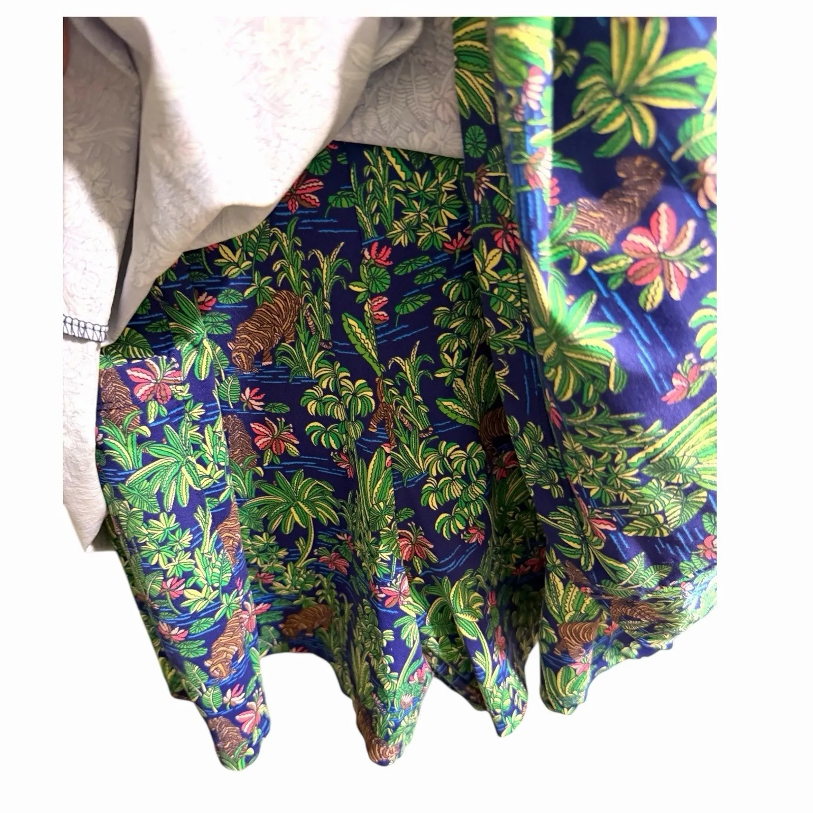 Tori Richard’s Woman’s Athletic Romper Sun Dress Leopard Tropical Tennis XL - Image 2