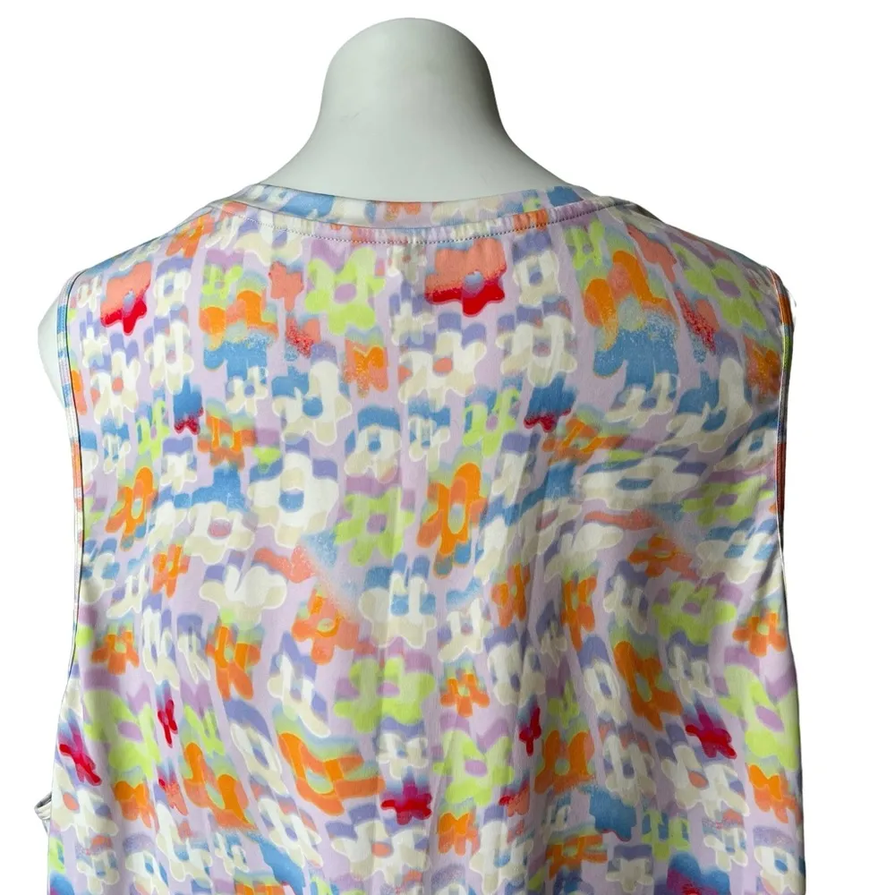 Fabletics Dry-Flex Muscle Tank, New Wave Floral, Sz 4X - Image 9