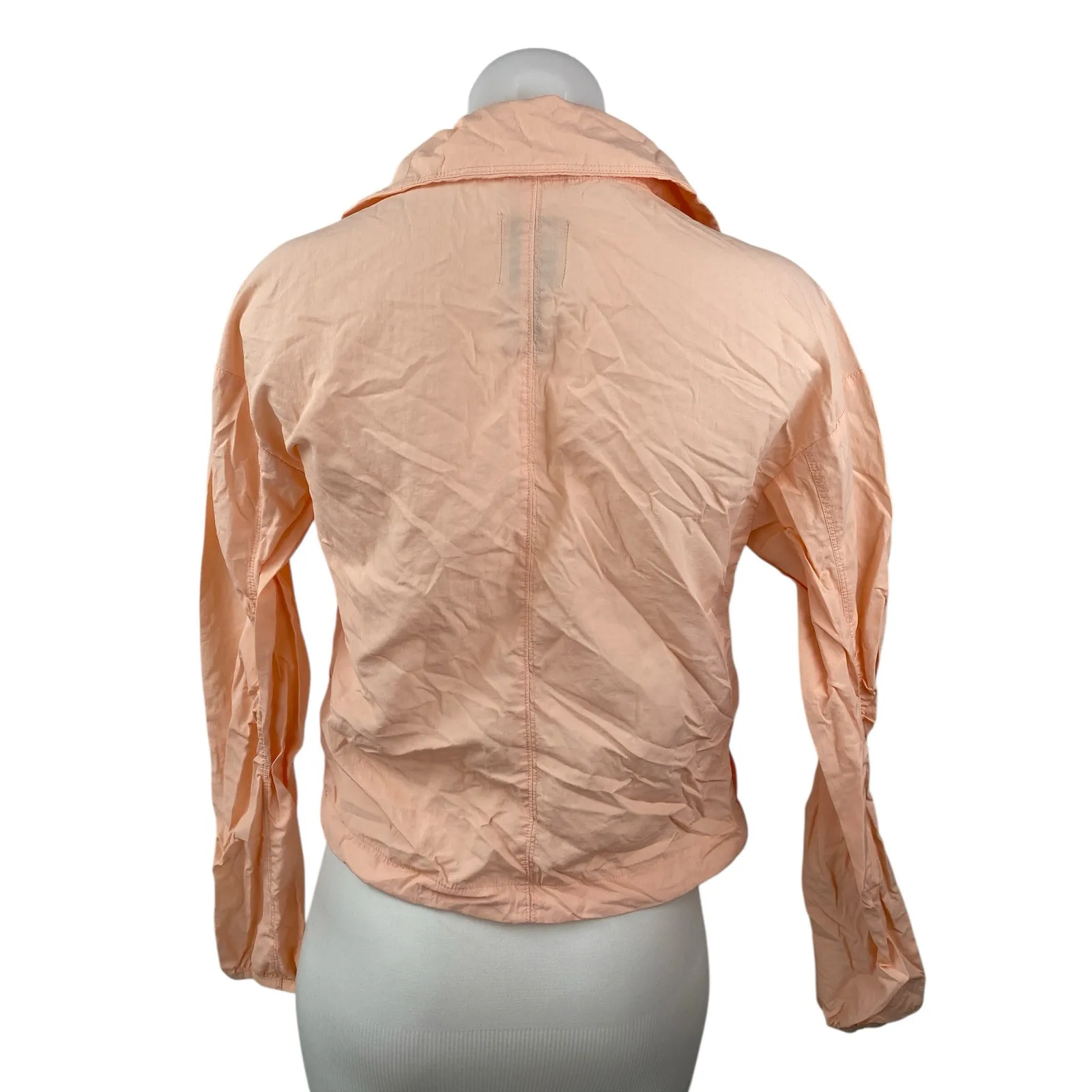 All in Motion Orange Colorblock Collar Long Sleeve Activewear Sports Shirt Top M - Image 2