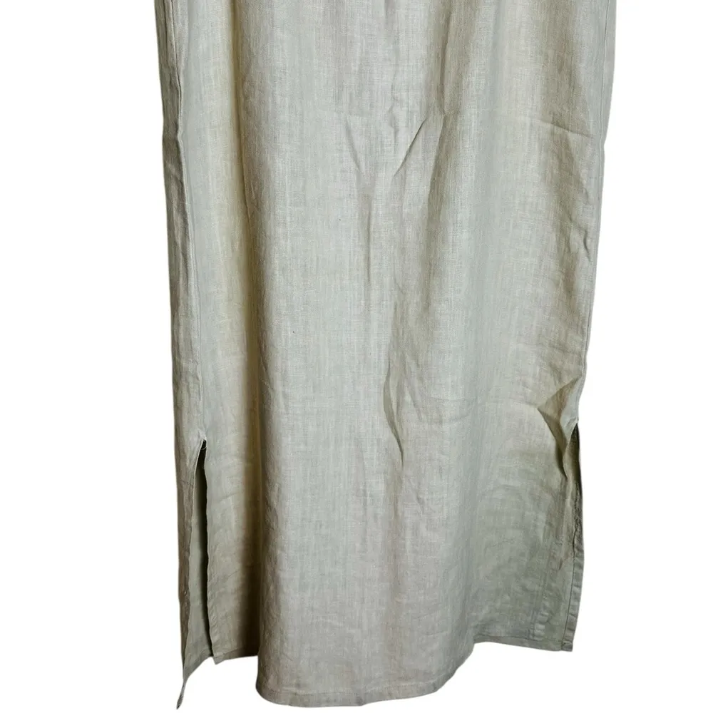 Vintage Kiko Womens Linen Maxi Dress Lagenlook Minimalist Preppy Size Medium - Image 5