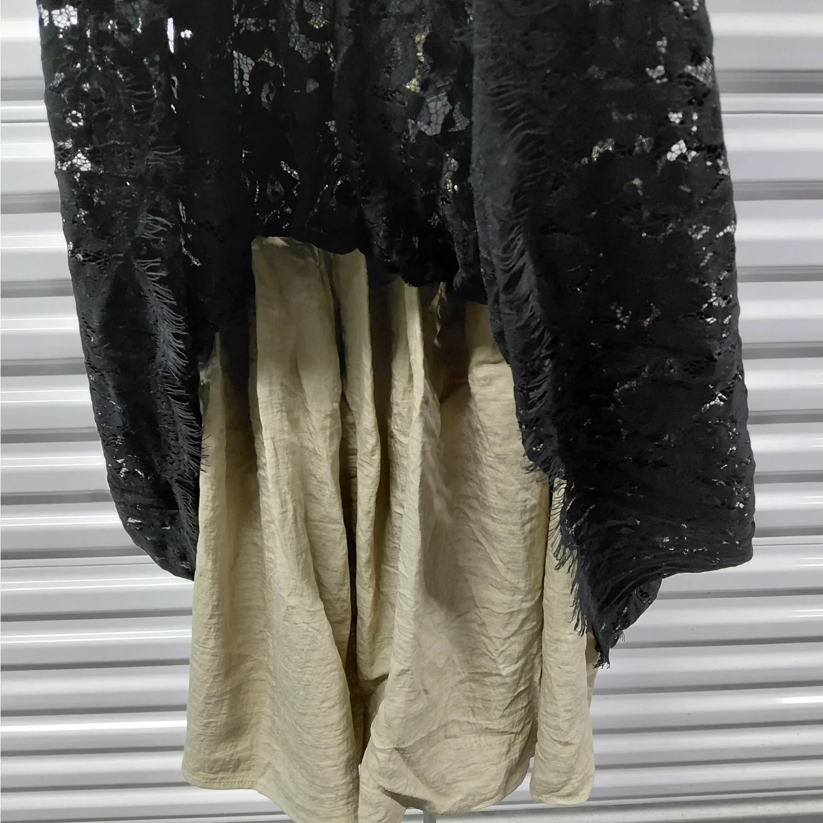 Womens Dark Romantic Lace Dress Size 8 Black Strapless Evening Robert Rodriguez - Image 12