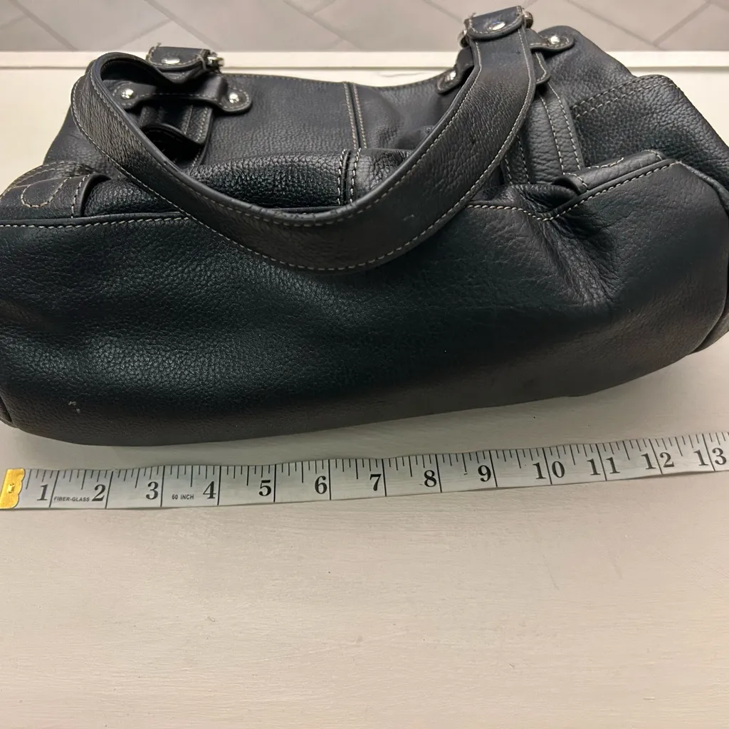 Purse Elegant Black Leather Handbag - Image 3