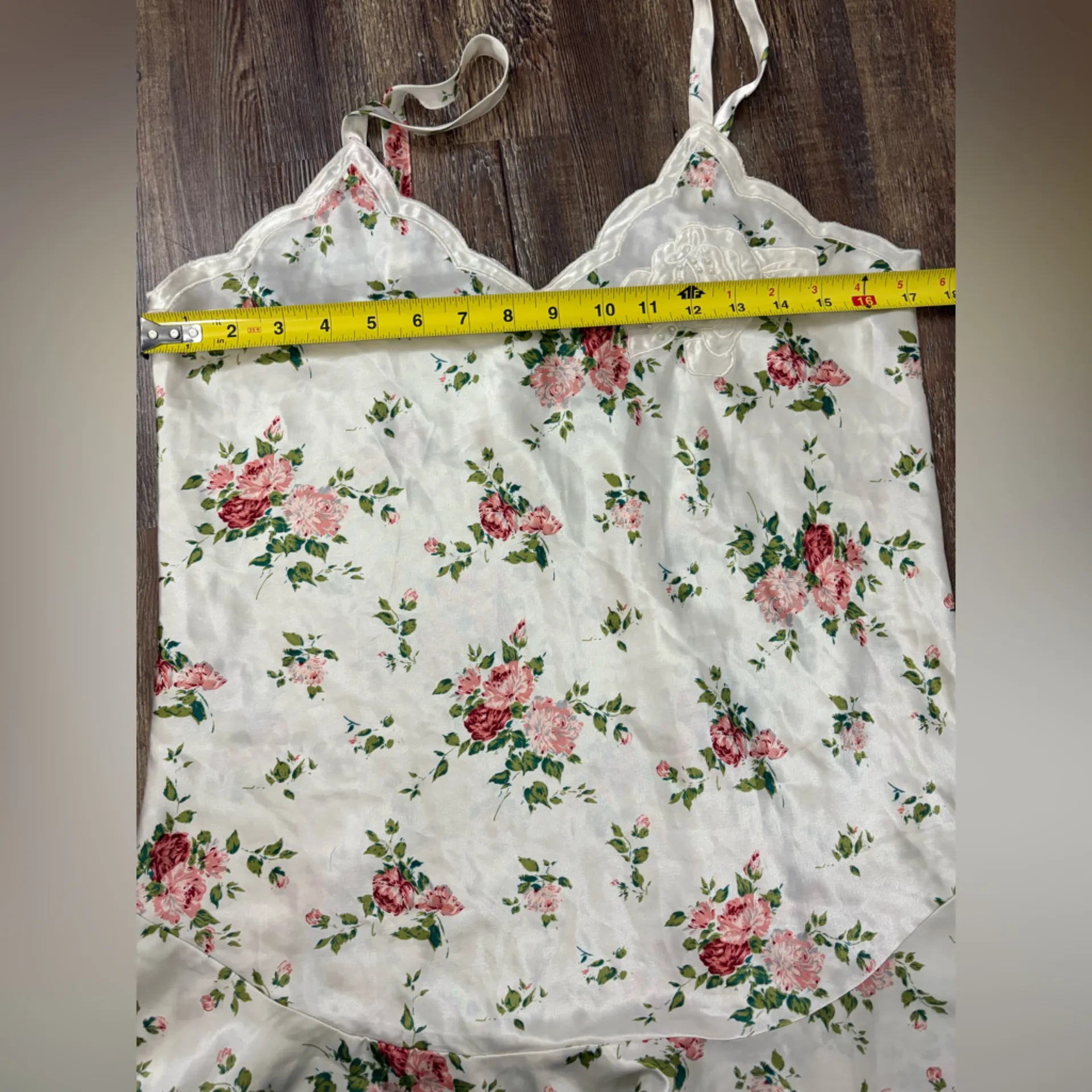 Victoria’s Secret Gold Label Vintage Floral Beaded Lace Slip Dress Size Medium - Image 7