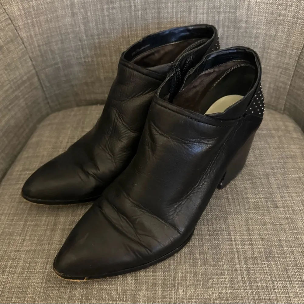 1. state booties - black - size 8 - rhinestone heel - Image 13