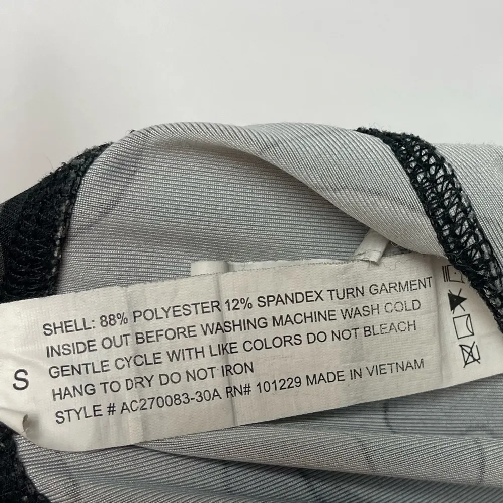 Athletic Collection Size Small Camo High Waist Criss Cross Ankle Leggings Yoga Gray - Image 5