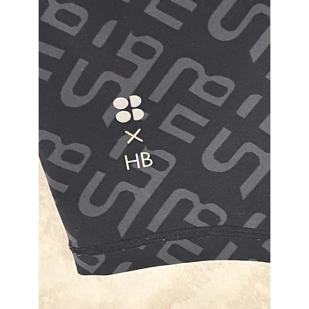 Sweaty Betty x Halle Berry Leggings XXL Black Printed Jinx‎ Power High Rise 7/8 - Image 4