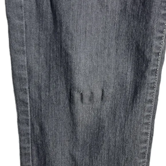 Prana Skinny Jeans Gray Long Length Inseam Lightweight Denim 5‎ Pocket Design - Image 6