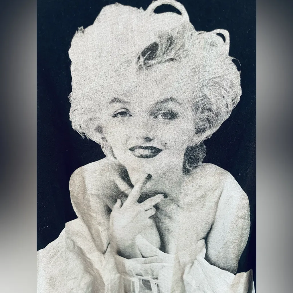 Marilyn Monroe Black and white  tank - Image 2