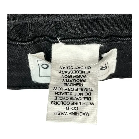 For the Republic Wide Leg Jeans High Rise Zipper Ankle‎ Black Women Size 8 - Image 11