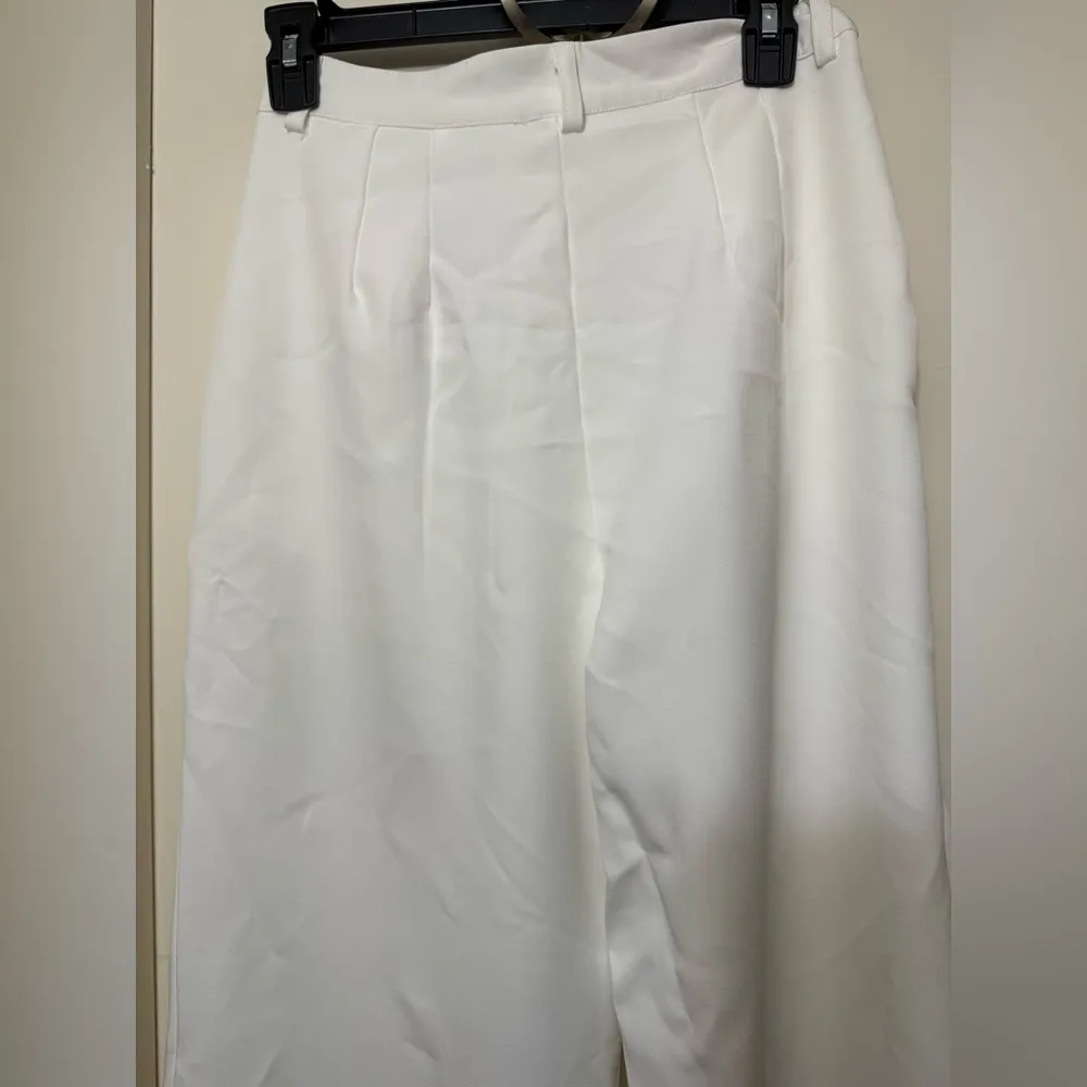 Princess Polly White‎ Pleated Wide Leg Pants Size 4 - Image 7