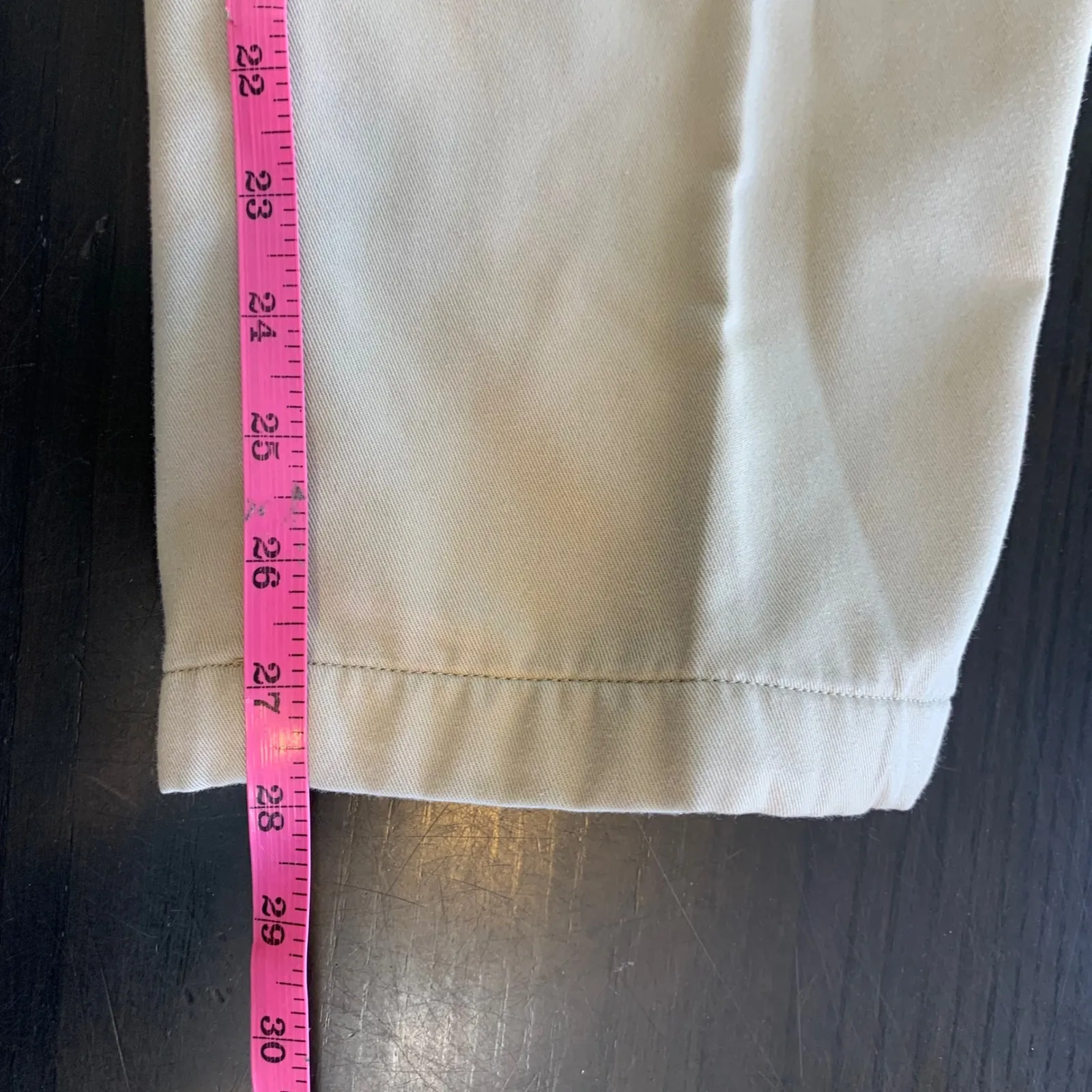 LL Bean Khaki Cotton Flannel Lined Pants Women 10 Petite Warm Preppy Retro Basic Tan Size 10P - Image 11