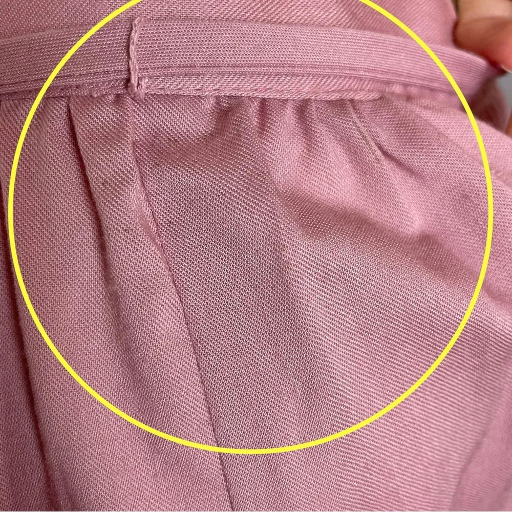 Vintage‎ Pink Skirt Women Barbiecore Barbie Retro Tie Belt A - Image 7