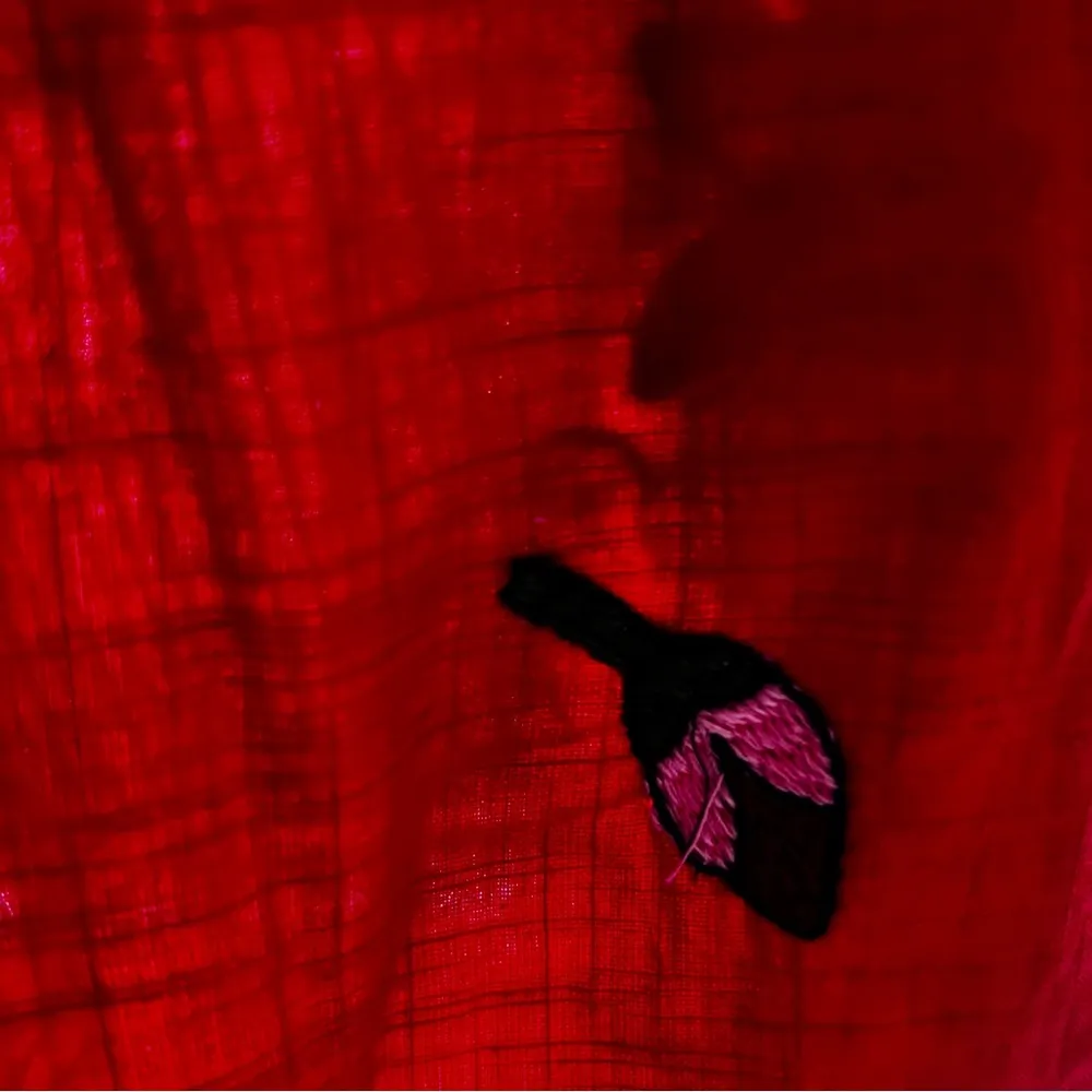 Free People Wind in Her Hair Red Embroidered
Puff Sleeve Blouse Sz M - Image 6