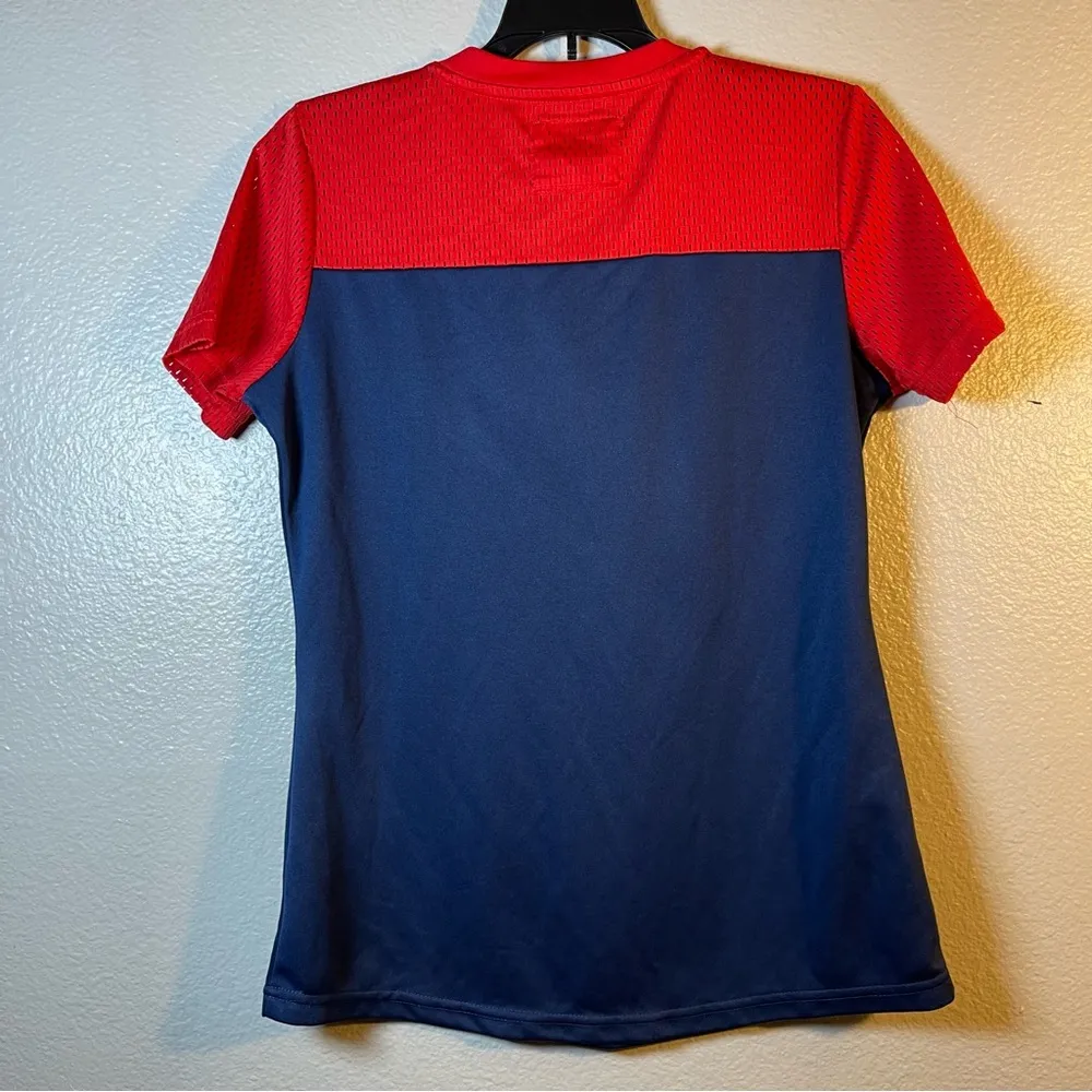 NFL Red and Blue Short Sleeve Relaxed Fit Jersey - Image 2