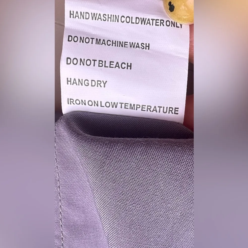 Solitaire Dove Tea Time Garden Tunic top dress gray embroidery colorful size L - Image 13