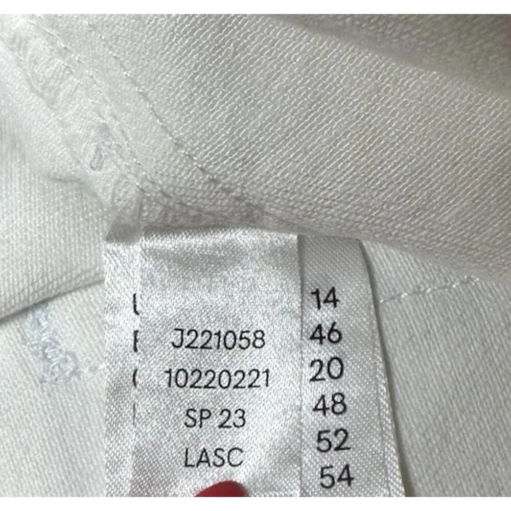 Lascana Venus White Denim American Flag Pockets Patriotic Jean Shorts Size 14 - Image 9