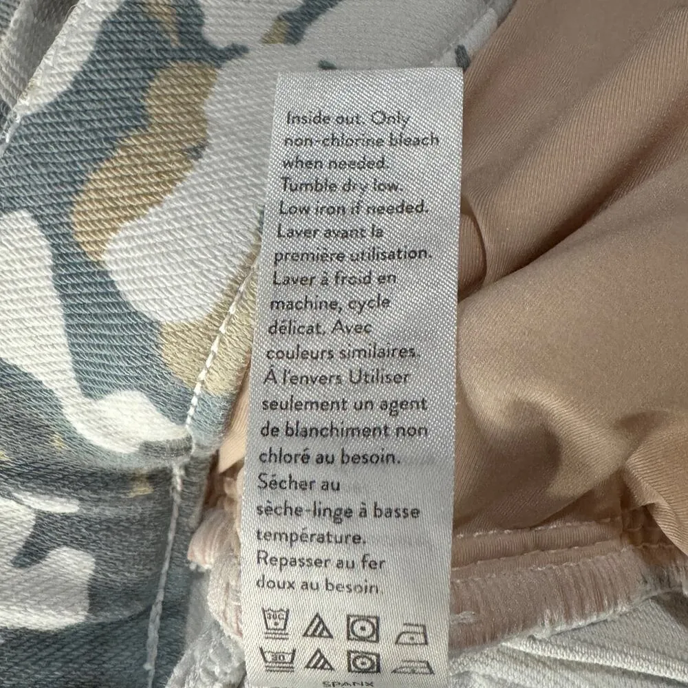 Spanx Large Jean-ish Ankle Leggings Jeans Pull-On Abstract Mid-Rise Stretch - Image 9