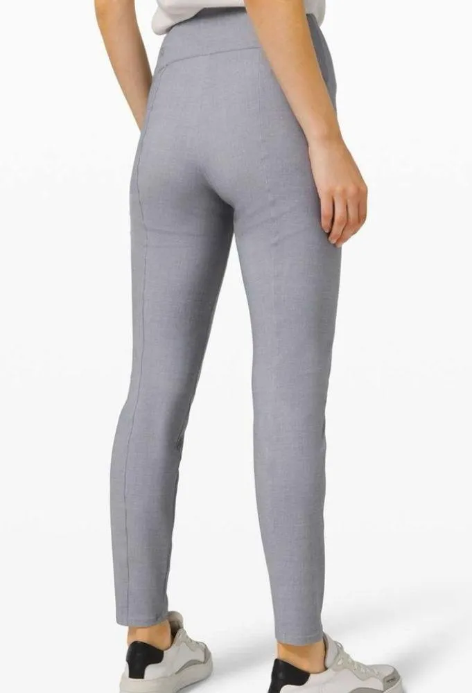Lululemon Here to There High-Rise 7/8 Pant Crosshatch Magnet Grey Size 8 Stretch - Image 2