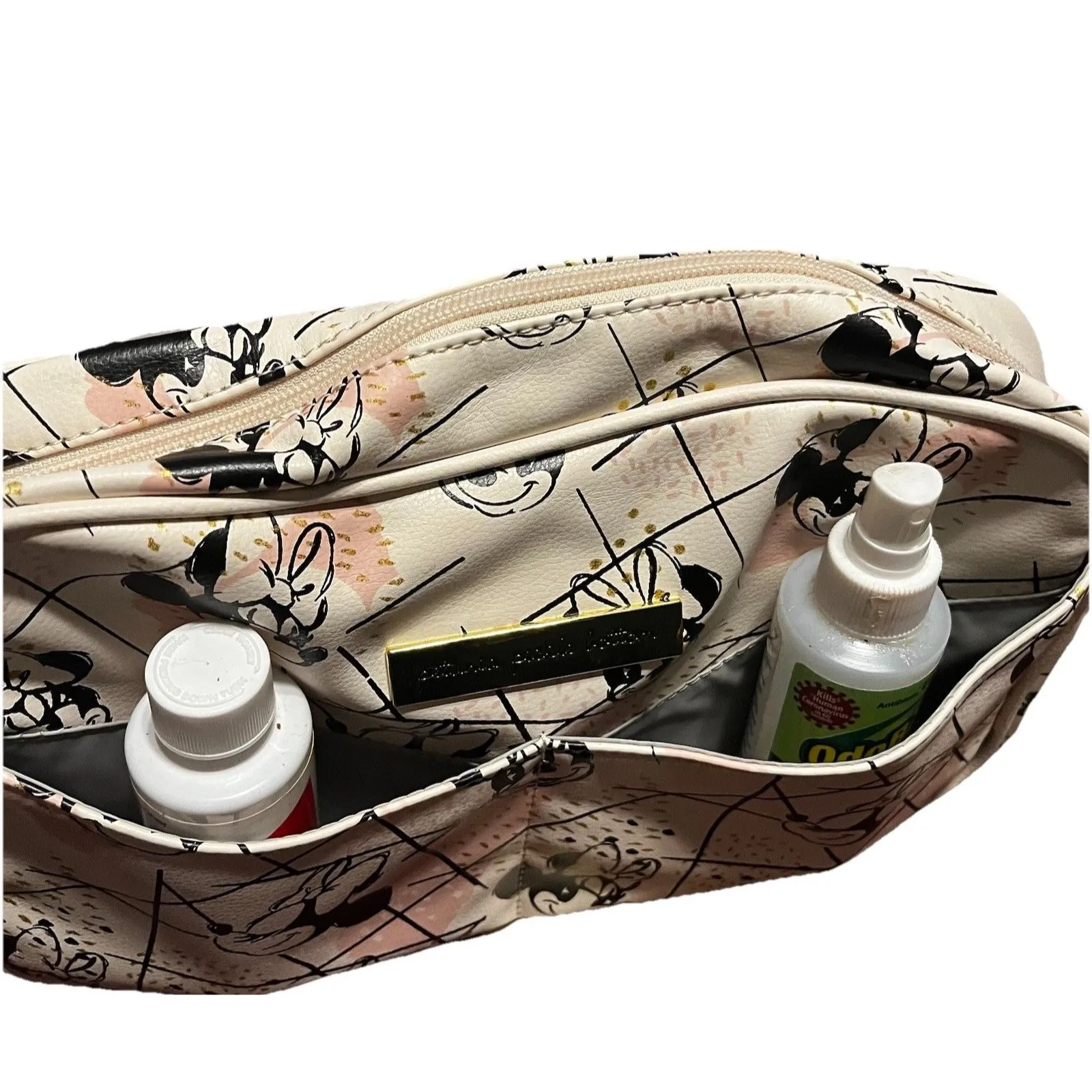 Petunia Pickle Bottom Disney Companion Diaper Clutch In Shimmery Minnie Mouse Gold - Image 8