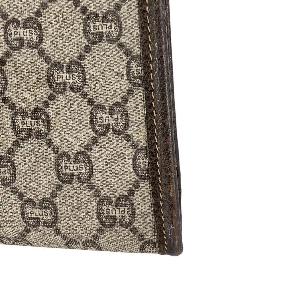 Gucci Plus Monogram Top Zip Pouch Clutch - Image 4
